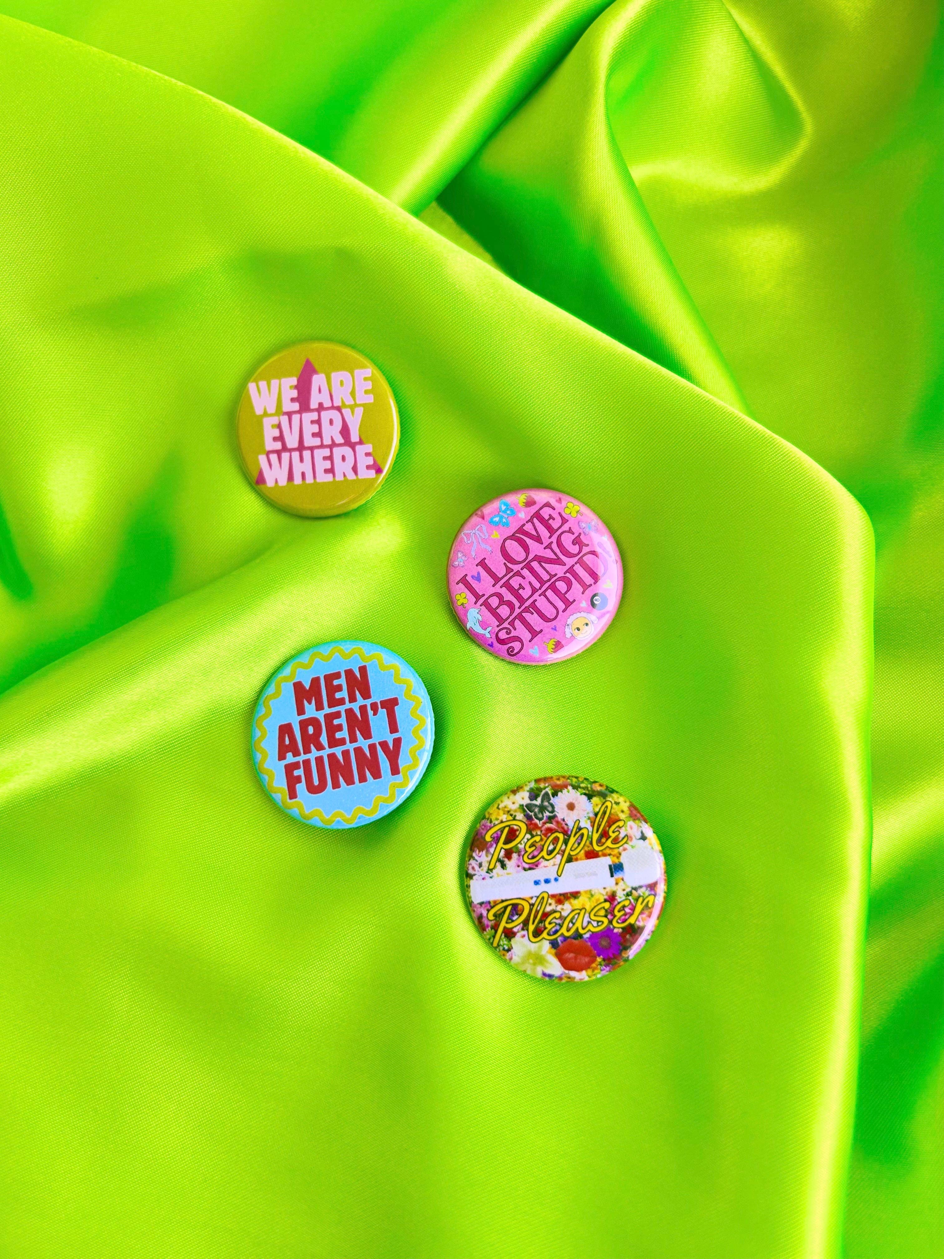 The Peach Fuzz - Wholesale Lapel Pin/Button - We Are Everywhere Button2