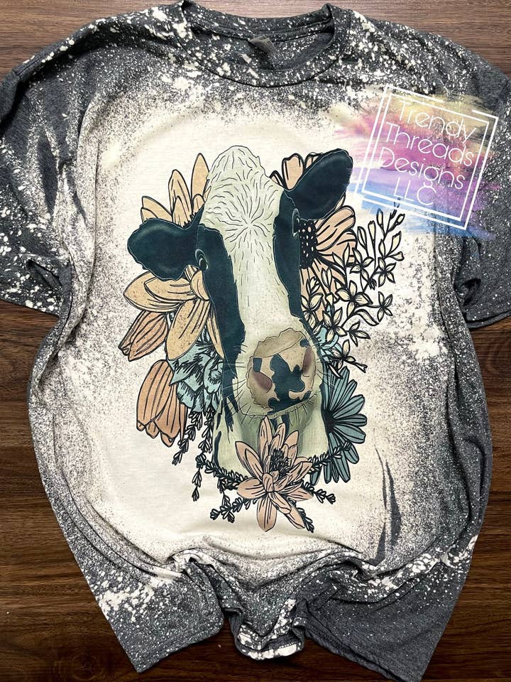 Cow skjorte for engroshandel hos Trendy Threads Designs LLC