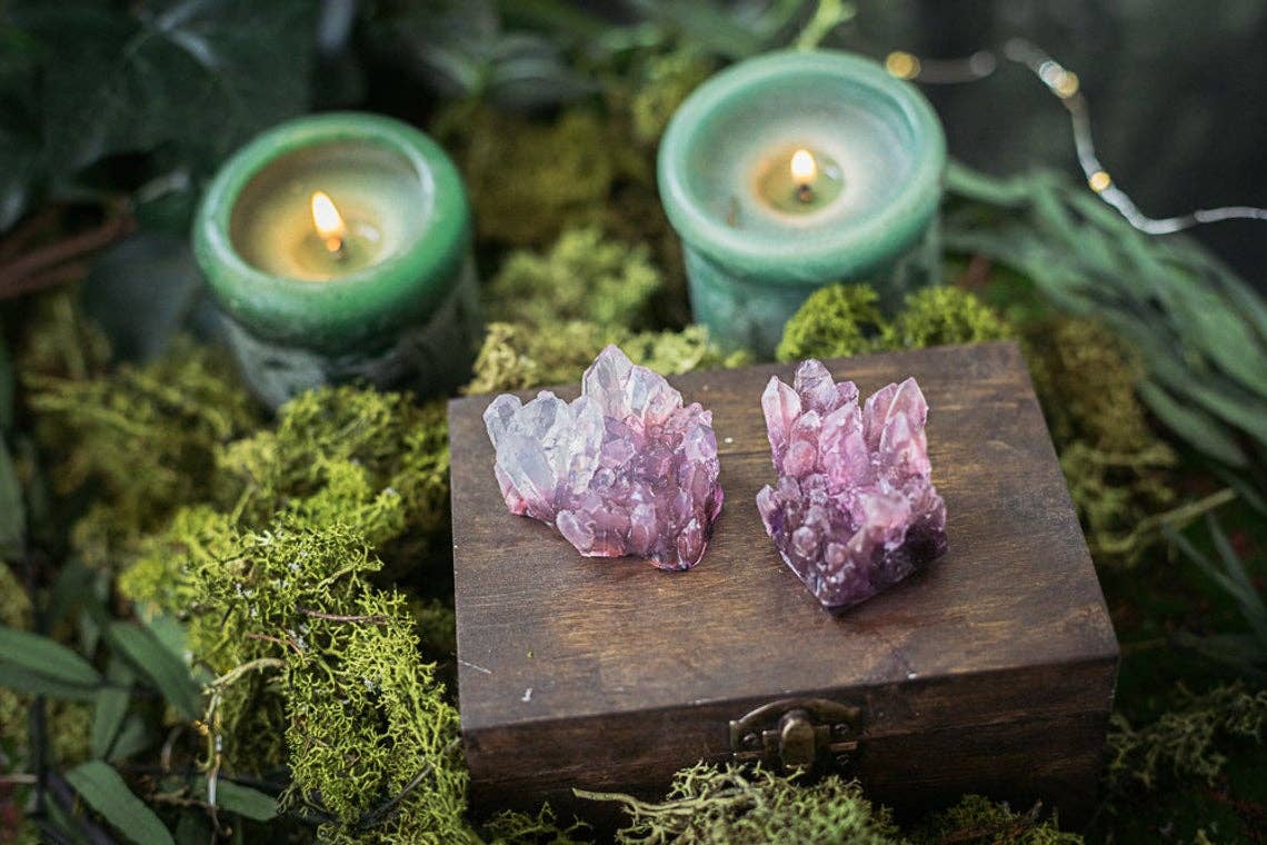 Costurero Real - Wholesale Bar Soap - Amethyst Crystal Soap Handmade purple geode jasmine scent3