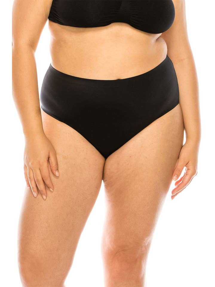 Best Underwear Line - Wholesale Swim Bottoms - Women's - Solid Laser Cut Bikini-YM-7094-PTY-Q
