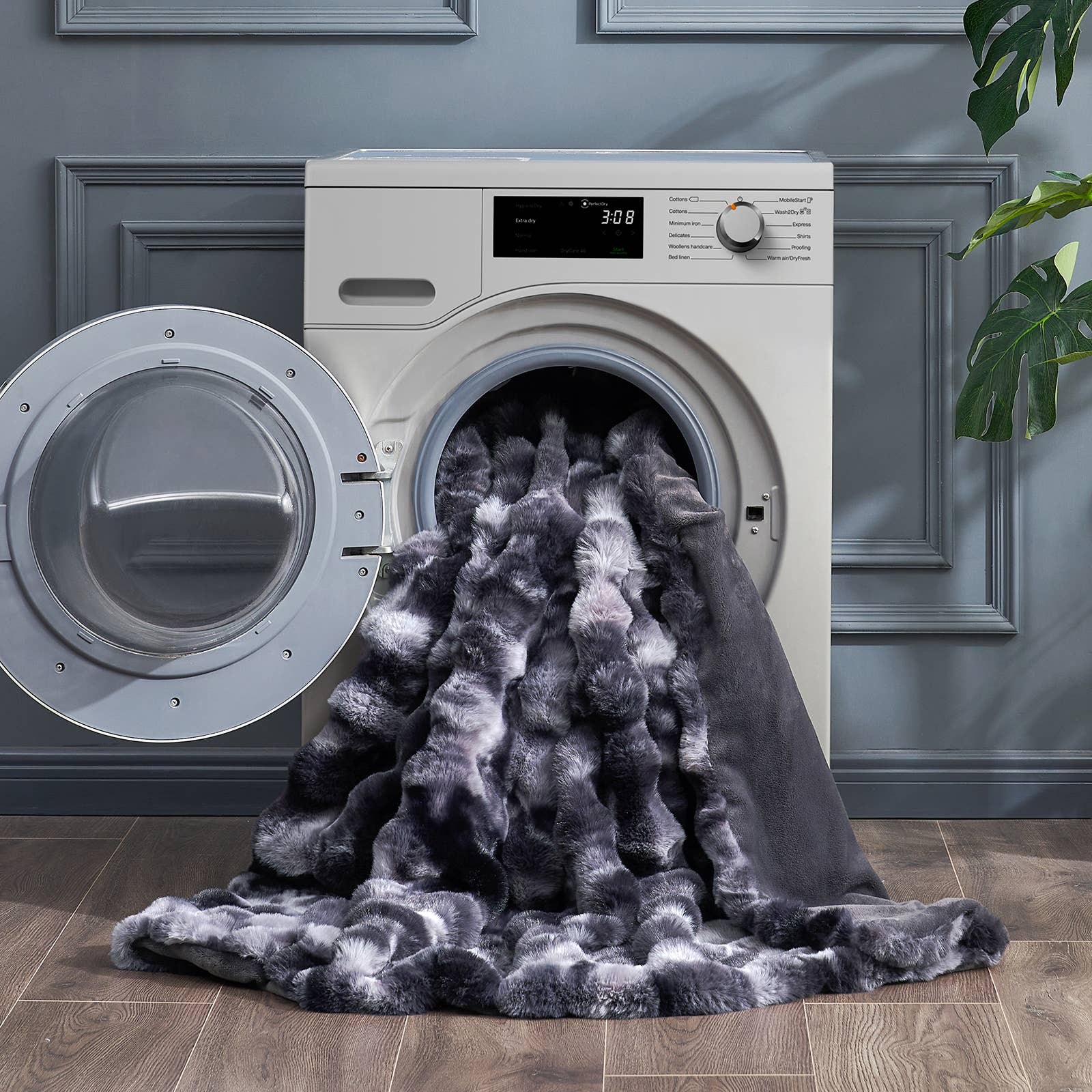 DreamValley - Wholesale Throw Blanket - CB Luxurious Faux Fur Bubble Throw Blankets, Tie-dye Color22