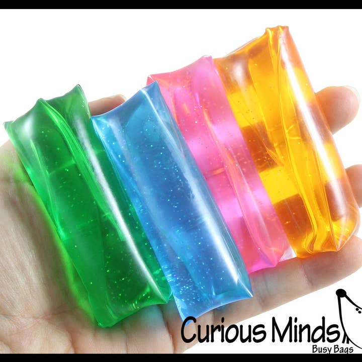 Curious Minds Toys - Wholesale Fidget Toy - Kids - 1 Small Glitter Water Trick Snake - Stress Toy Gag Wiggler