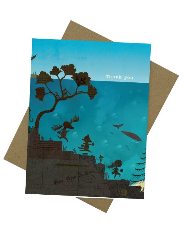 Set de 12 siluetas de agradecimiento para venta al por mayor de Read Island