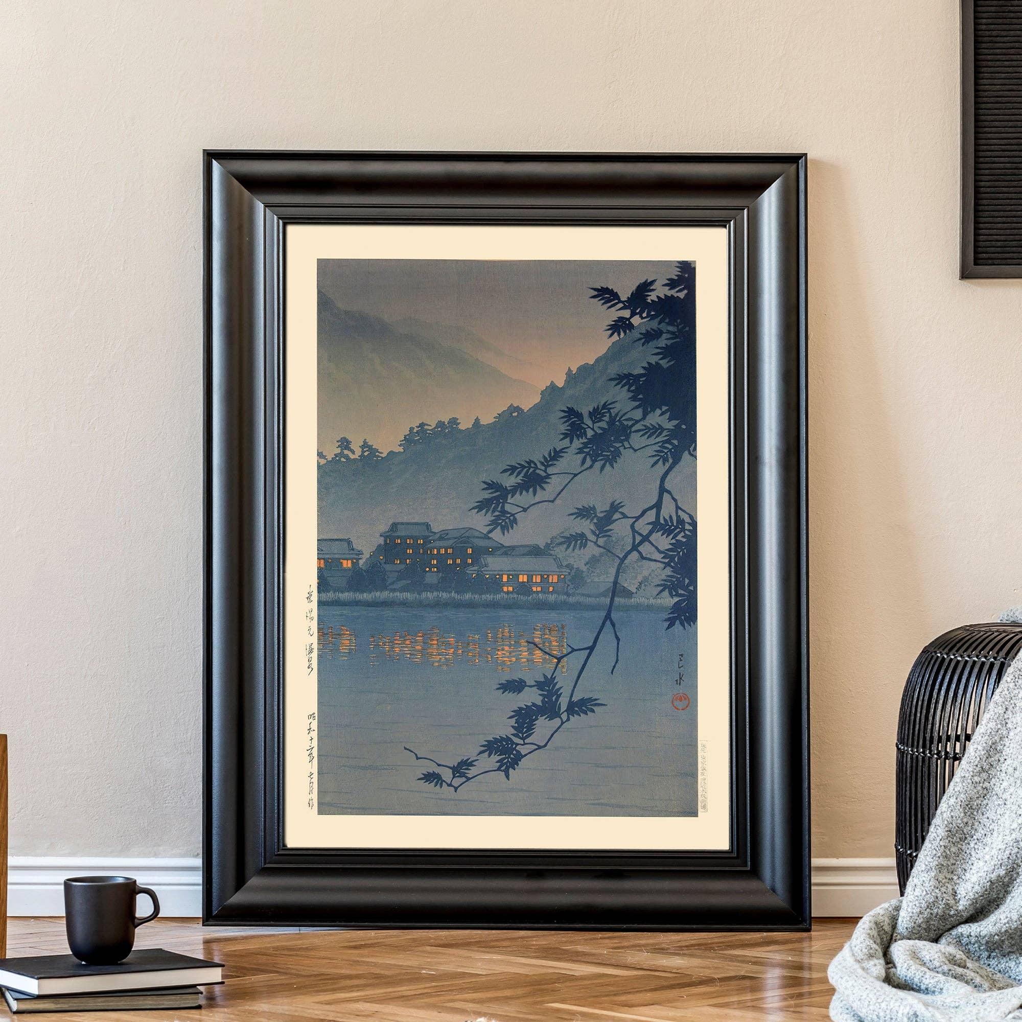 Ink & Drop - Vendita all'ingrosso Stampa artistica - Sorgente Termale Yumoto, Stampa di Nikko di Hasui Kawase6