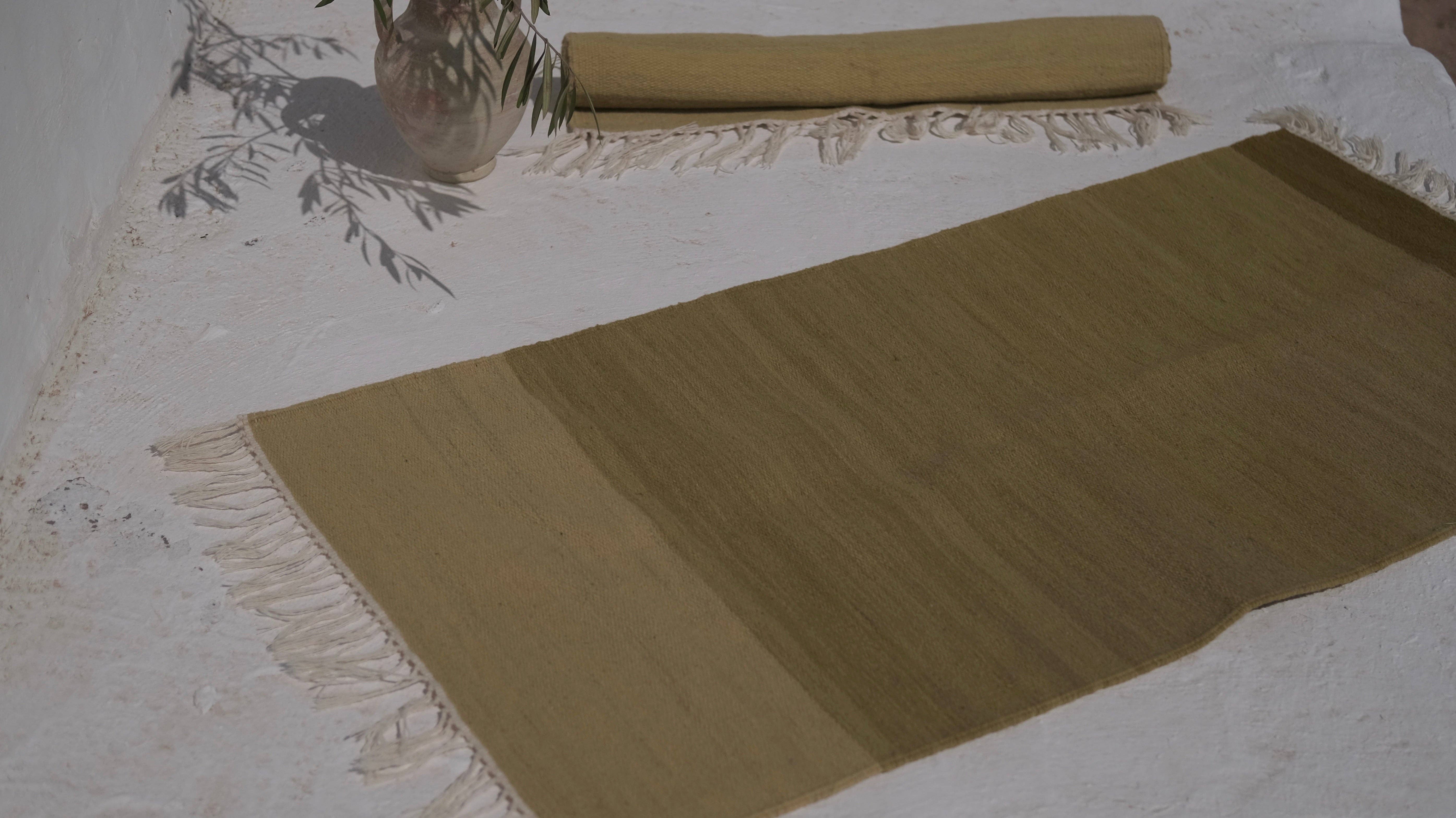 TŪNIQ - Wholesale Area Rug - Plant-Dyed Olive Rug6