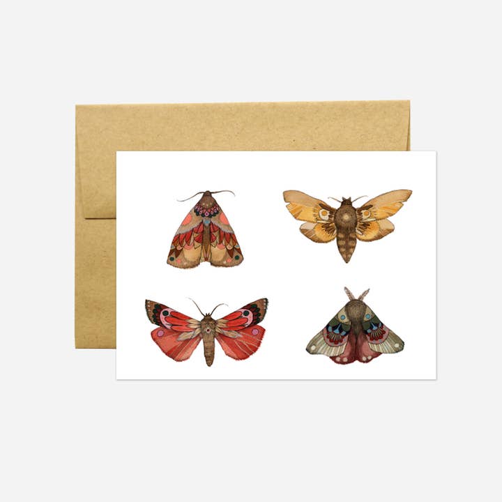 Card - Moths Part I - Collector for wholesale by Polanshek of the Hills