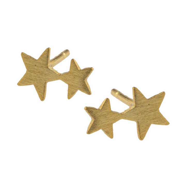 Boucles d’oreilles mini Étoiles scintillantes pour la vente par Lauren Sterk Amsterdam