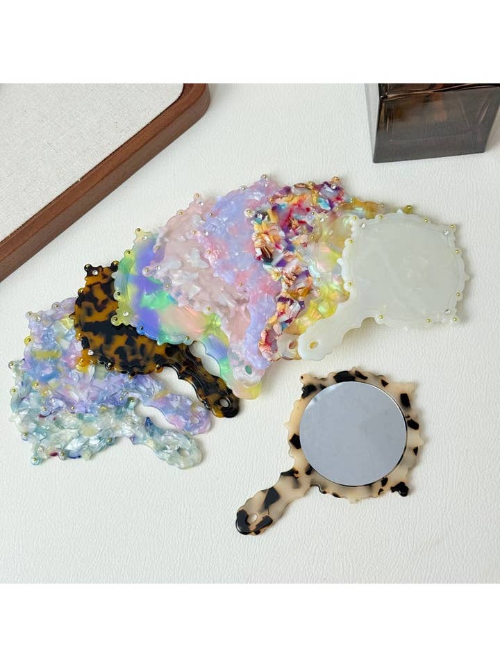 Mirroray - Fashion Pattern Hand-Held Mirror Portable for wholesale by WEST AUSSIE SUPPLIES