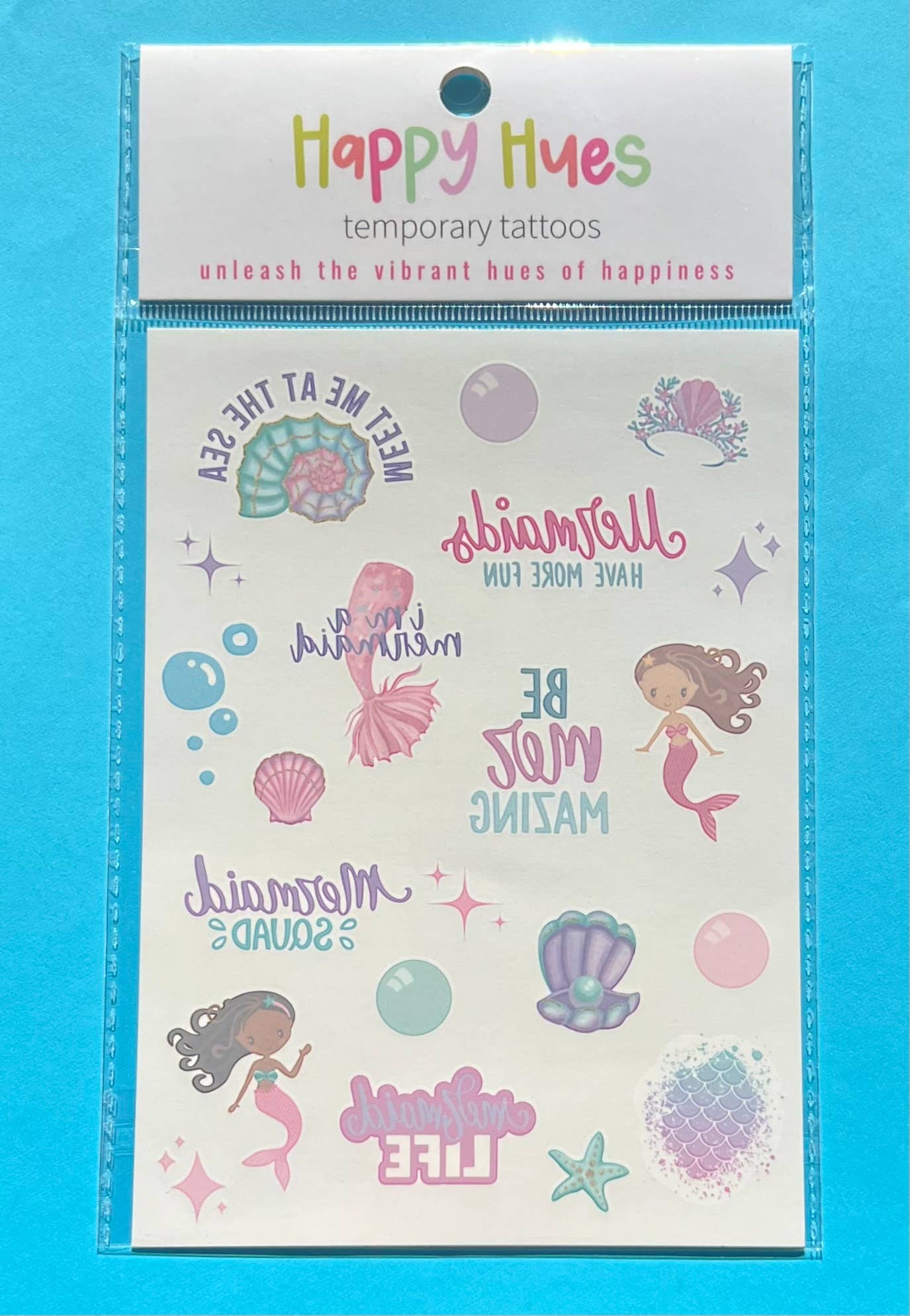 Happy Hues Tattoos - Wholesale Temporary Tattoo - Mermaid Temporary Tattoos2