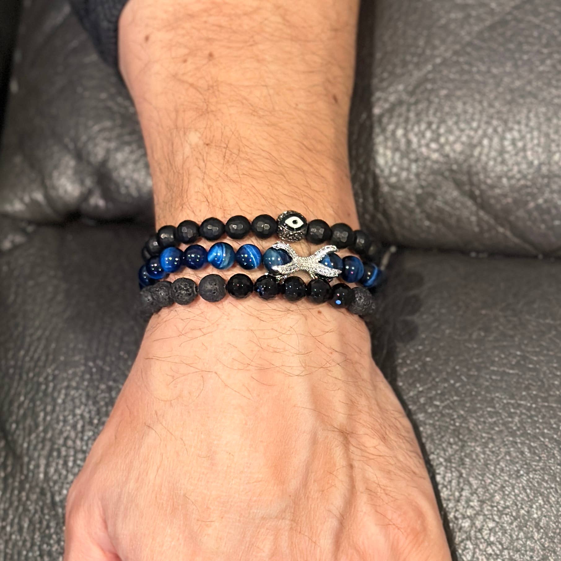 Love, Lisa - Wholesale Beaded Bracelet - Men's Protection Bracelet1