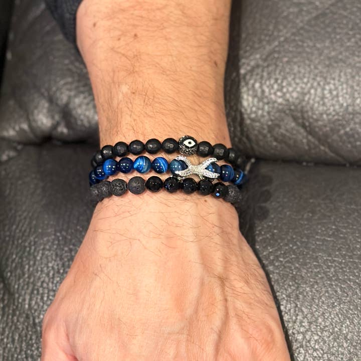 Love, Lisa - Wholesale Beaded Bracelet - Men's Protection Bracelet1