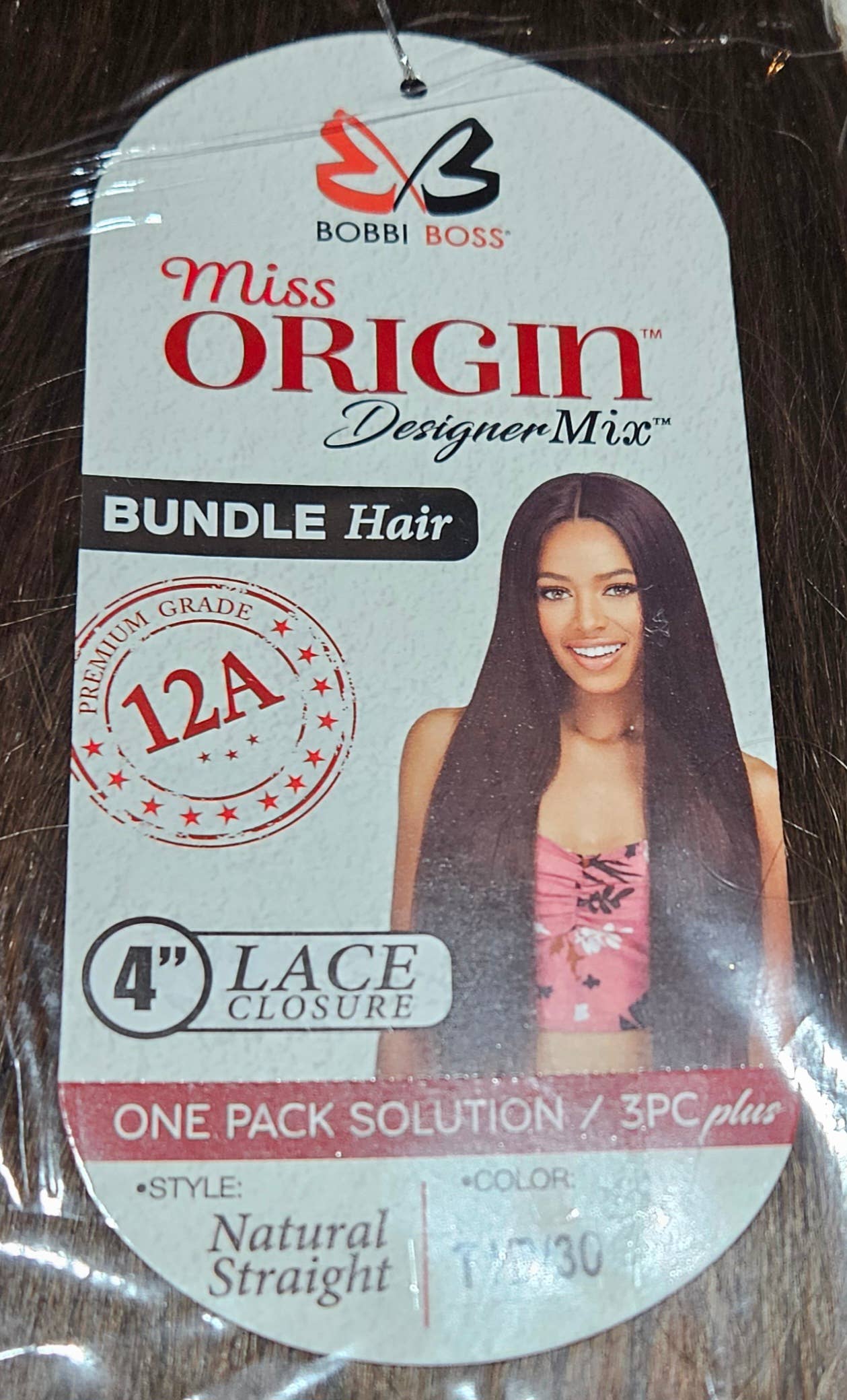 Majestic Wholesale – Engroshandel Hårforlængelse – Bobbi Boss Miss Origin 3PC 18/20/22" + HD Blonde Lukning1