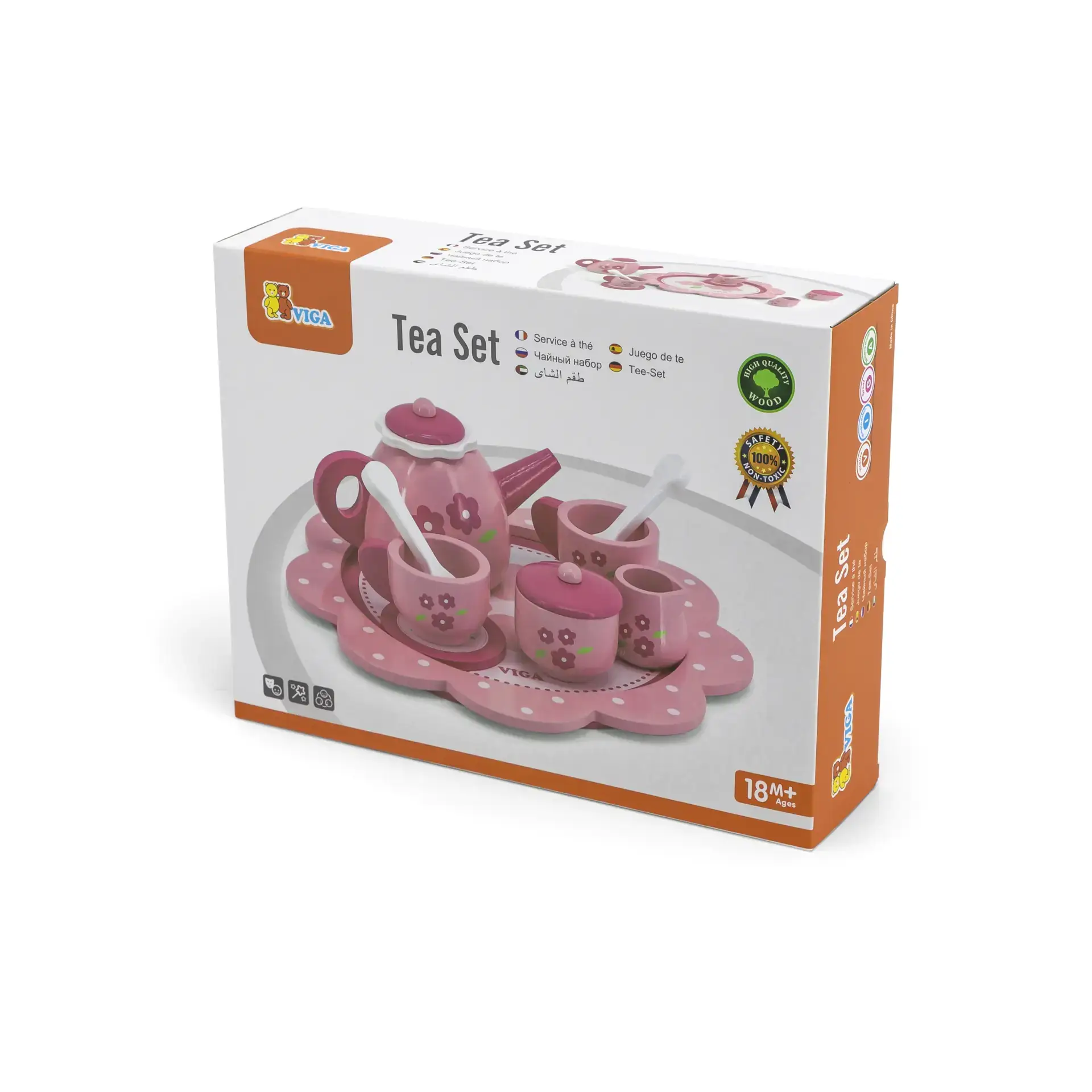 Trade Toys Limited - Wholesale Toy Feeding Set - Kids - Viga Pink Tea Set8