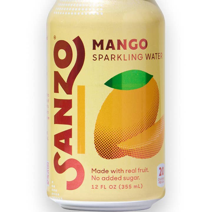 Sanzo - Wholesale Sparkling Water - Mango (Alphonso) | 12-pack