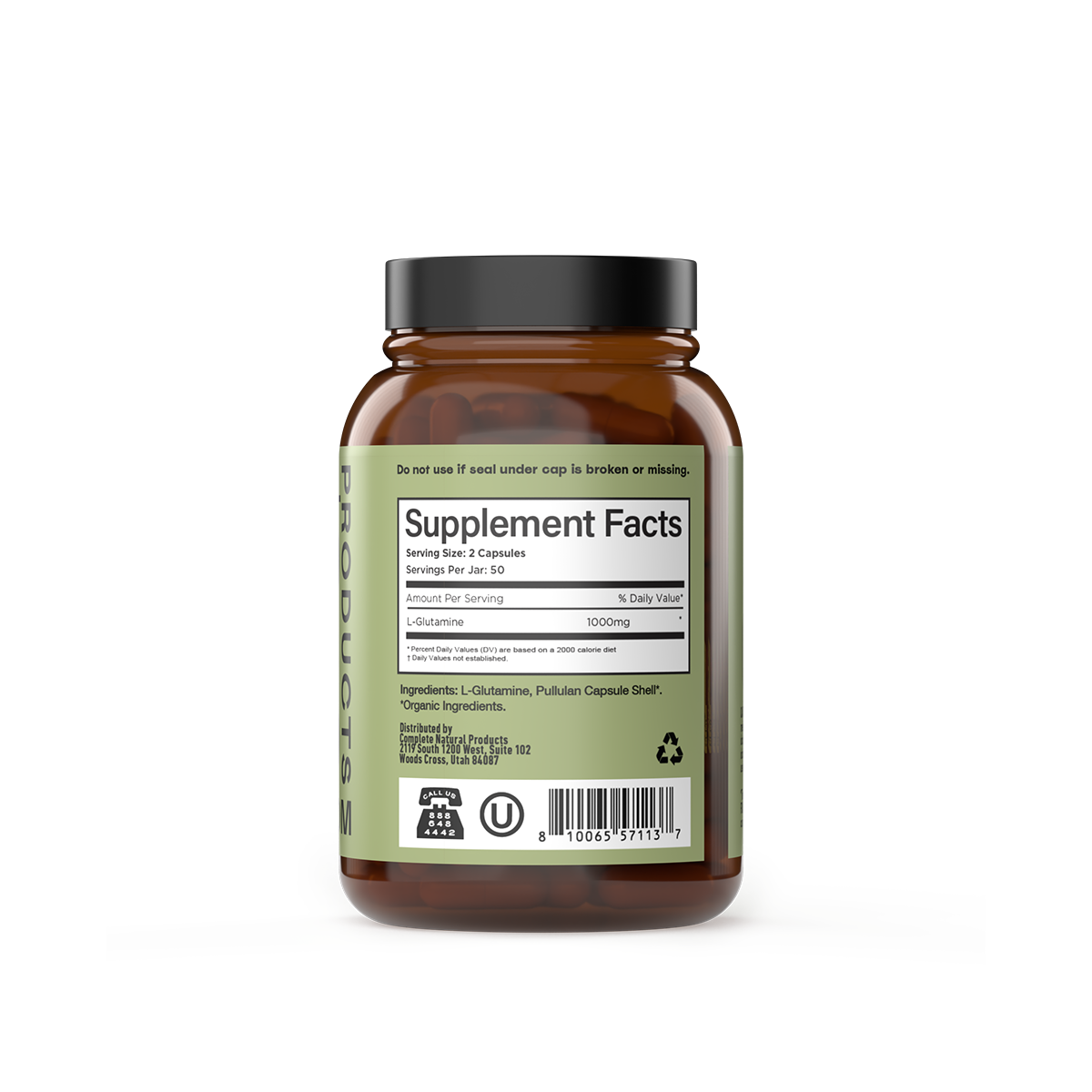 Complete Natural Products – wholesale Oral supplement/vitamin – L-Glutamine Capsules2