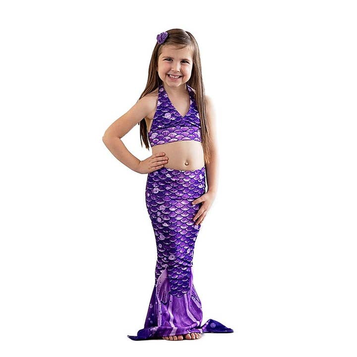 Sun Tail Mermaid - Vente Déguisement – enfant - Vêtements Paradise Purple Mermaid Tail pour enfants et tout-petits1