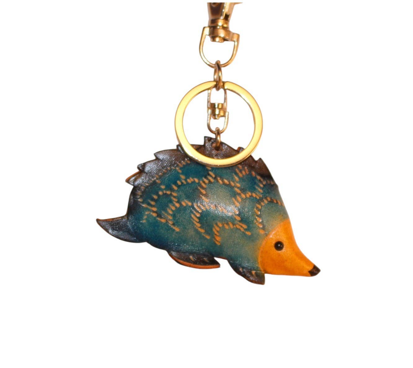 Sunflower Handmade leather inc - Vendita all'ingrosso Portachiavi - Donna - Portachiavi Riccio in Pelle Fatta a Mano KC41432