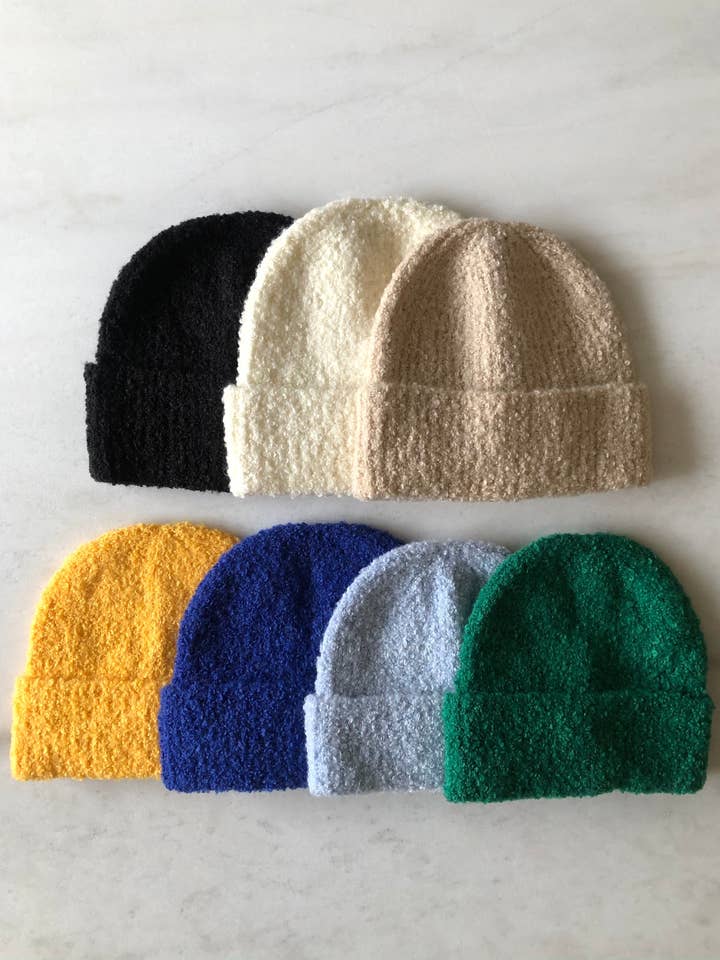 WOOL BOUCLE BEANIE for wholesale by Billy Bamboo
