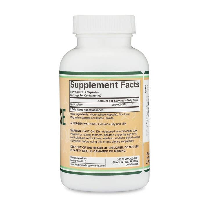 Double Wood Supplements - Wholesale Oral Supplement/Vitamin - Serrapeptase2