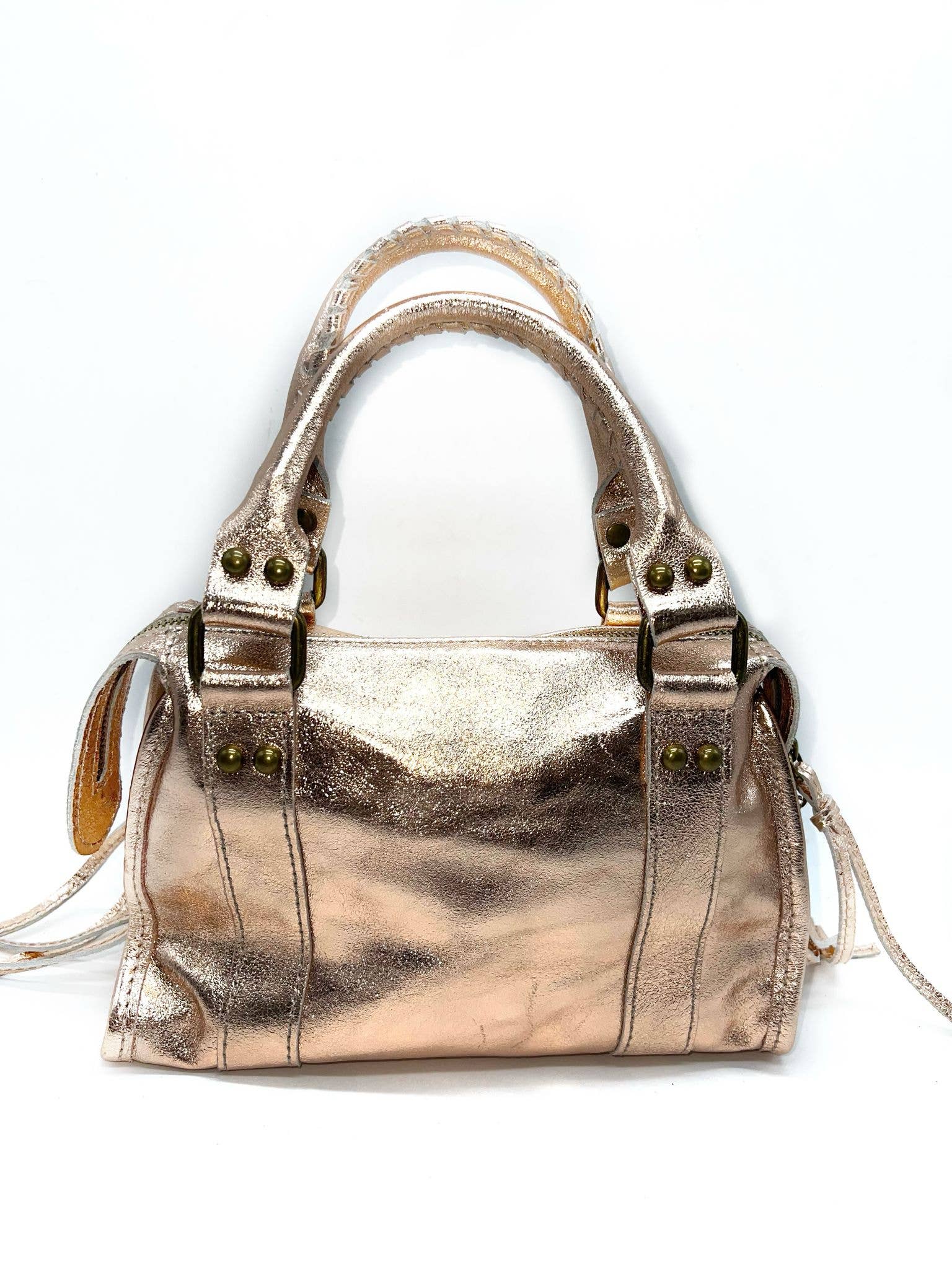 LINETA - Venta al por mayor Bolso con asas - Mujer - Bolso Boston de cuero de vaca - para llevar a mano y al hombro6