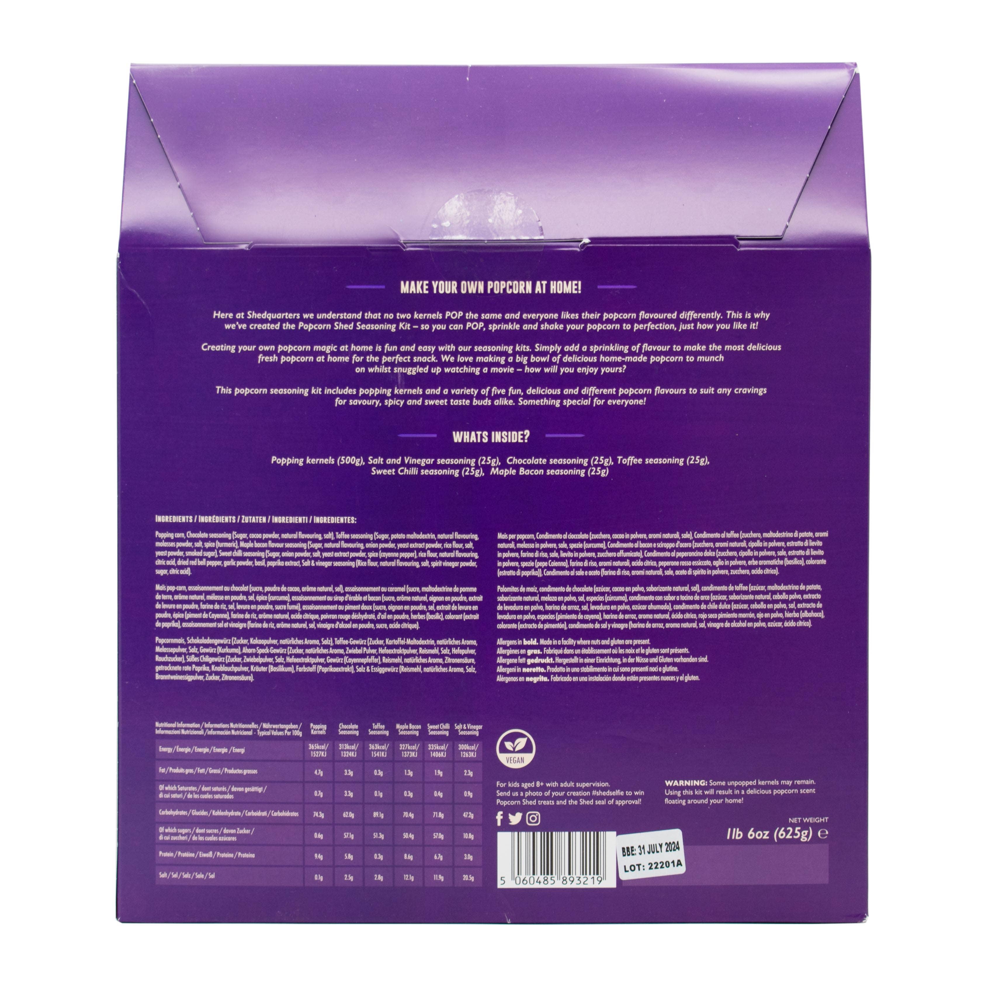 Popcorn Shed - Wholesale DIY Food Kit - Vegan DIY Movie Night Popcorn Seasoning Kit6