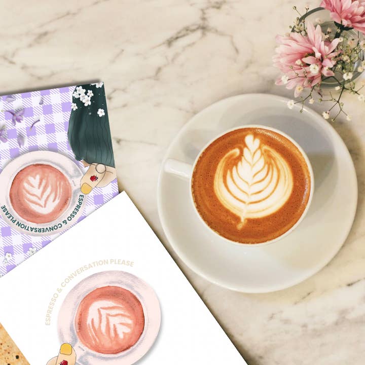 Patricia's Stationery + Designs - Wholesale Everyday Greeting Card - Coffee & Conversation Greeting Card