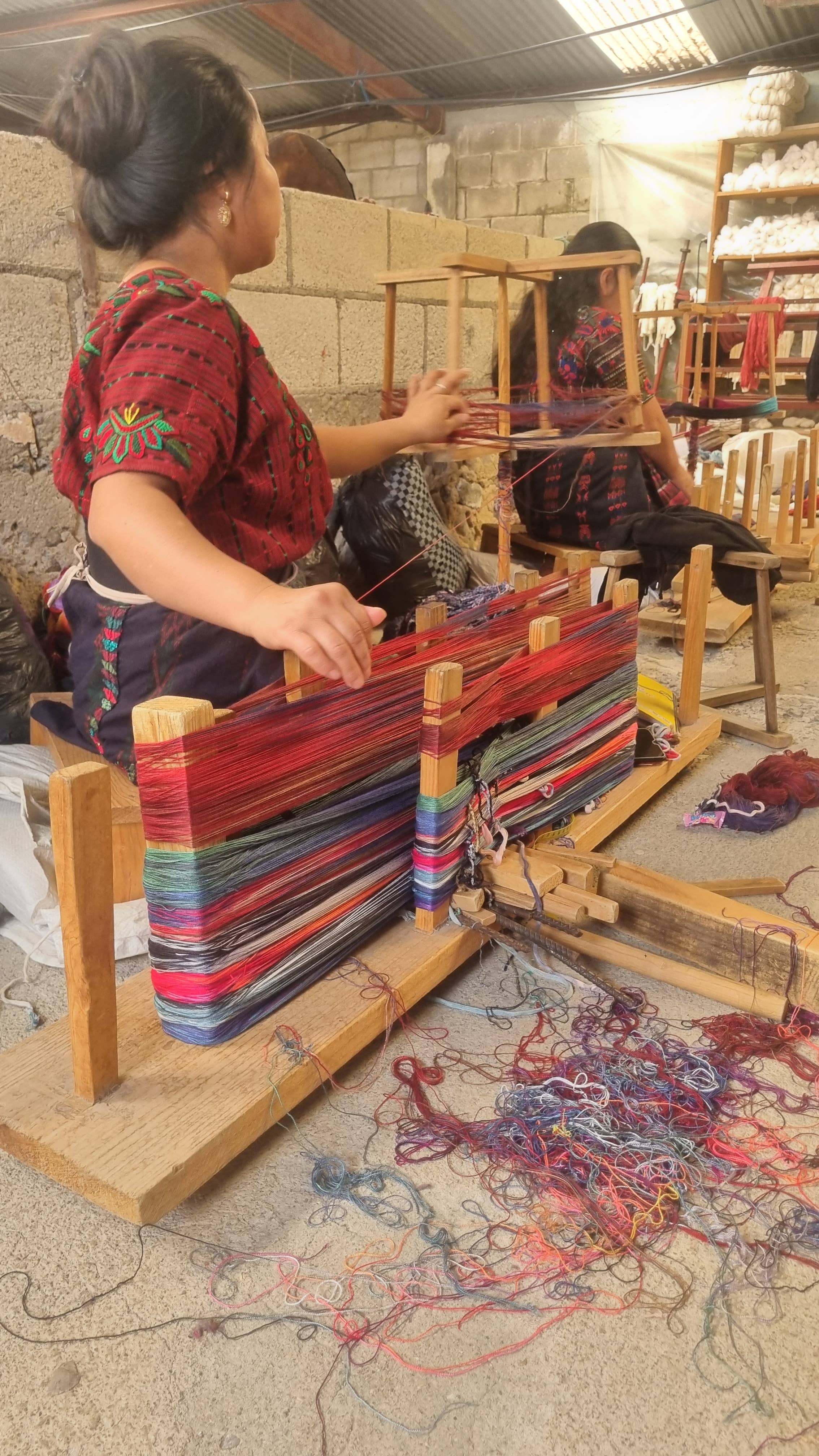 Achiote Guatemalan Goods - Wholesale Scarf - Women's - Handwoven bamboo fiber chenille scarf long5