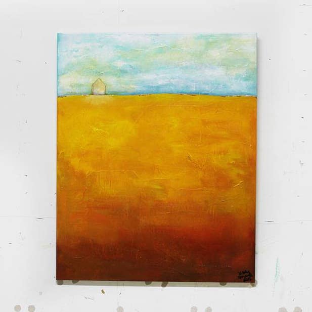 Pintura "En Casa" 70 x 90 cm para venta al por mayor de Poppydesign