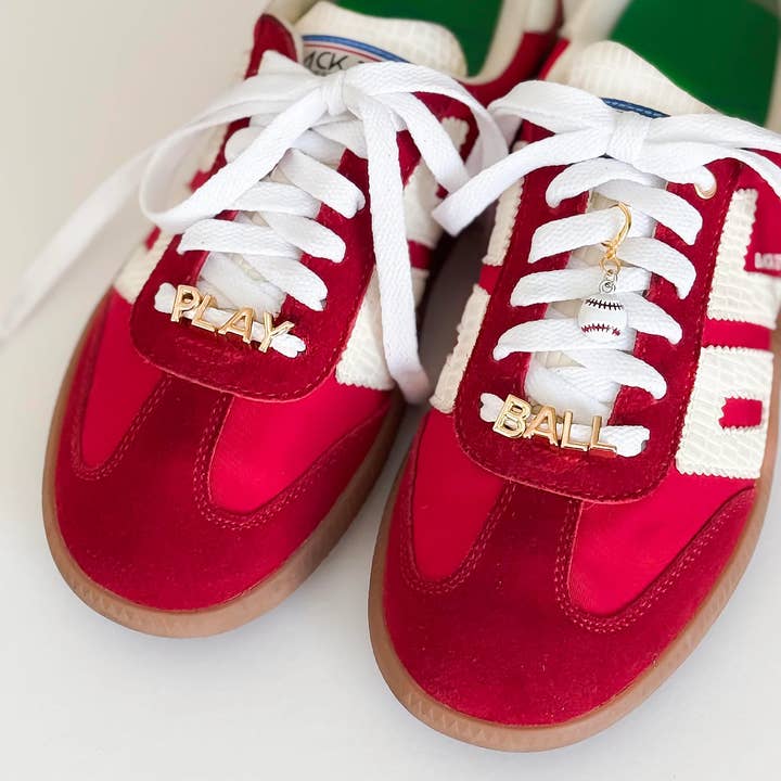 Leo & Lee Studio - Wholesale Shoe accessories - Baseball Shoe Lace Charm Set – “Play Ball” 5