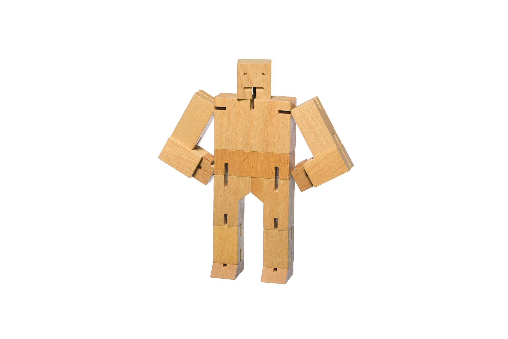 Areaware - Wholesale Wood Toy - Kids - Cubebot Small - Natural1