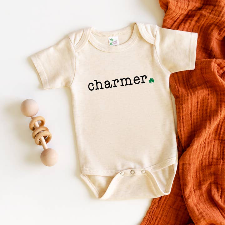 Bump & Beyond Designs - Wholesale Bodysuit (Non-Footed) - Baby - Charmer, Cute St. Patrick's Day Onesie for Girls and Boys