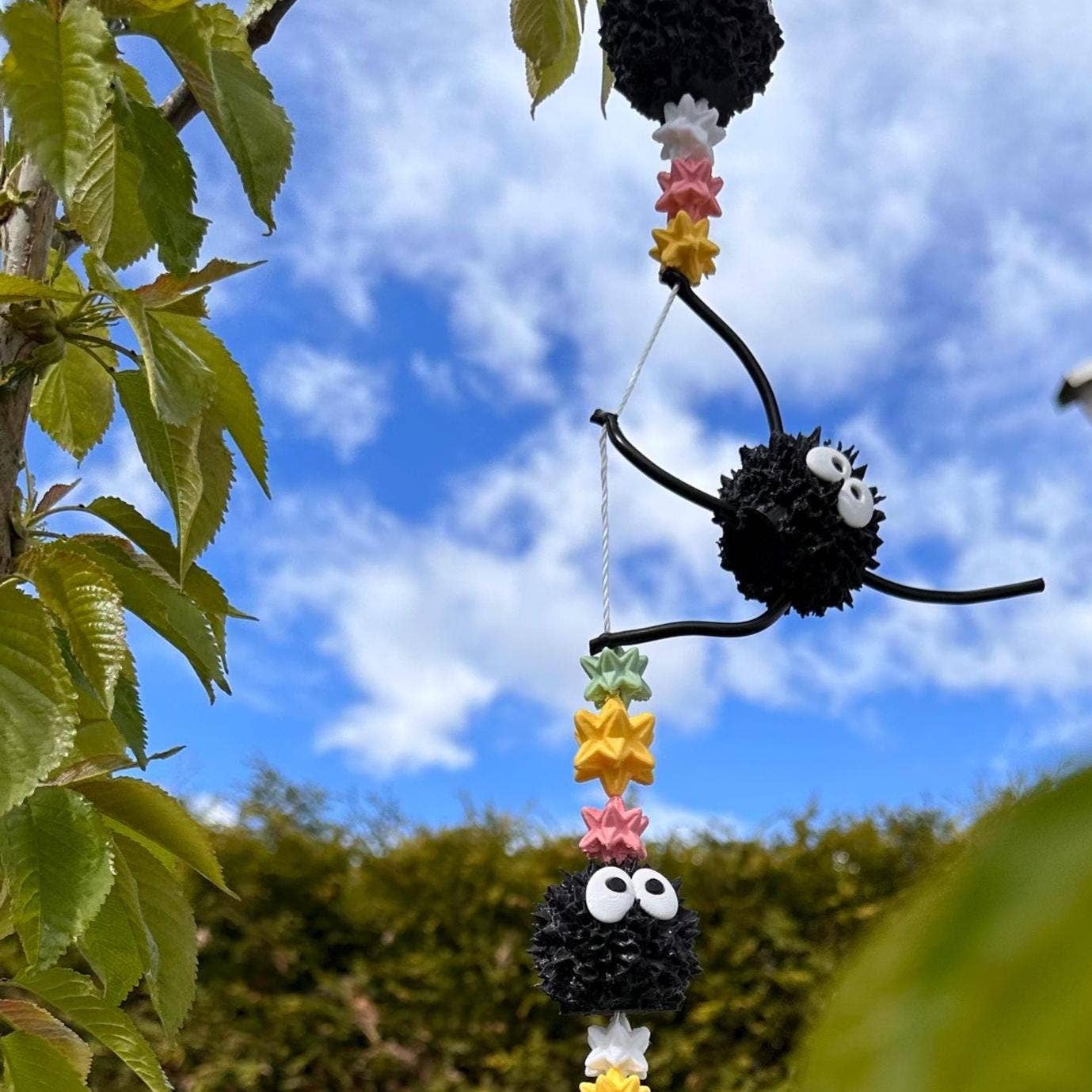 <3 Studio - Wholesale Wind Chime - Soot Sprite Wind Chime | Japanese-Inspired Garden Charm1