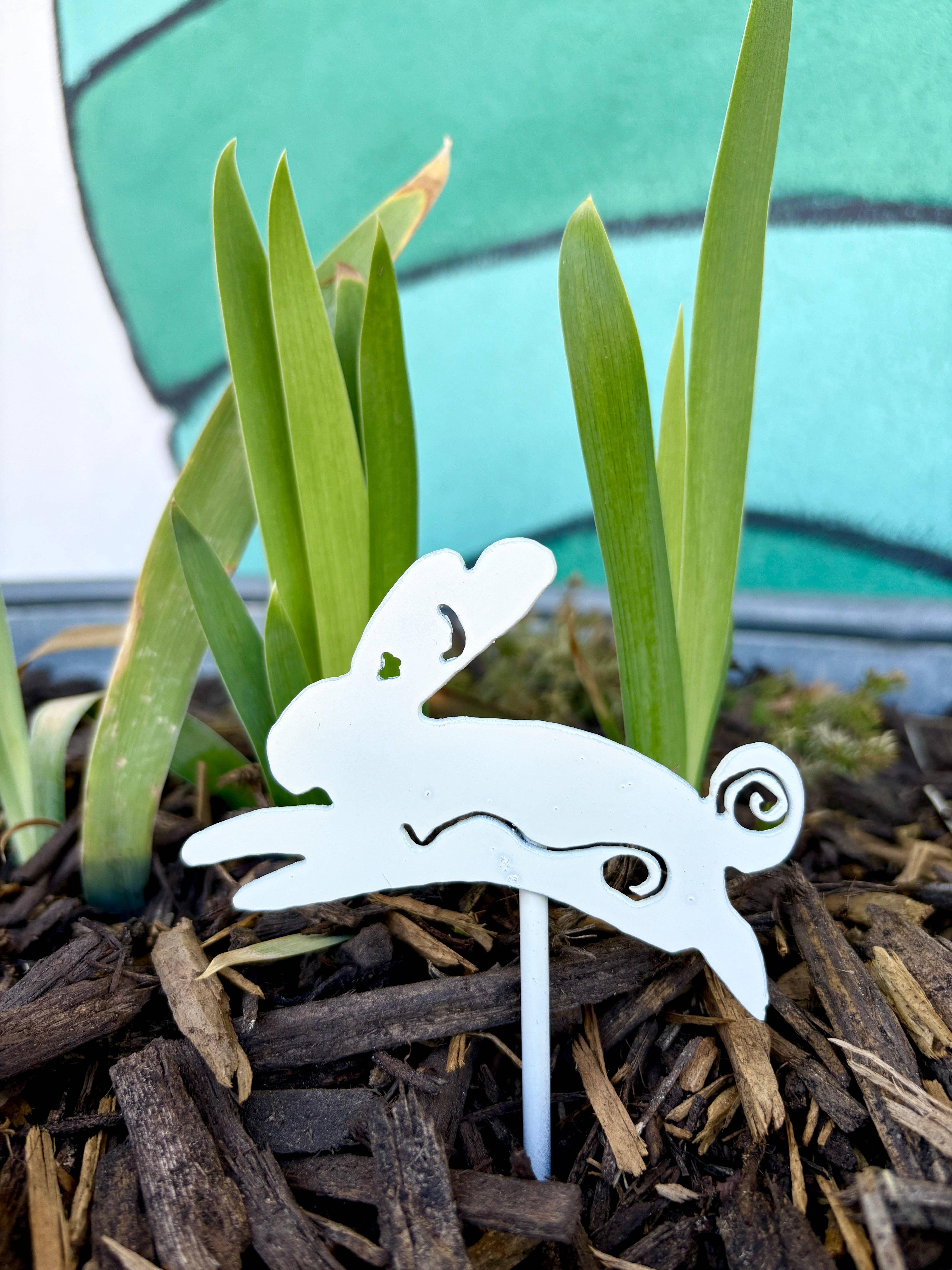 Bunny Mini Pole for wholesale by Garden Deva Sculpture Co.