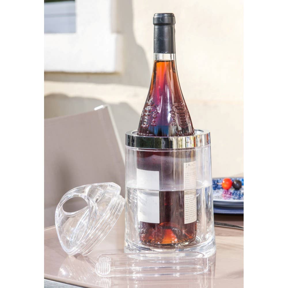 AULICA - Wholesale Party Tub - Acrylic ice bucket with tongs and lid2