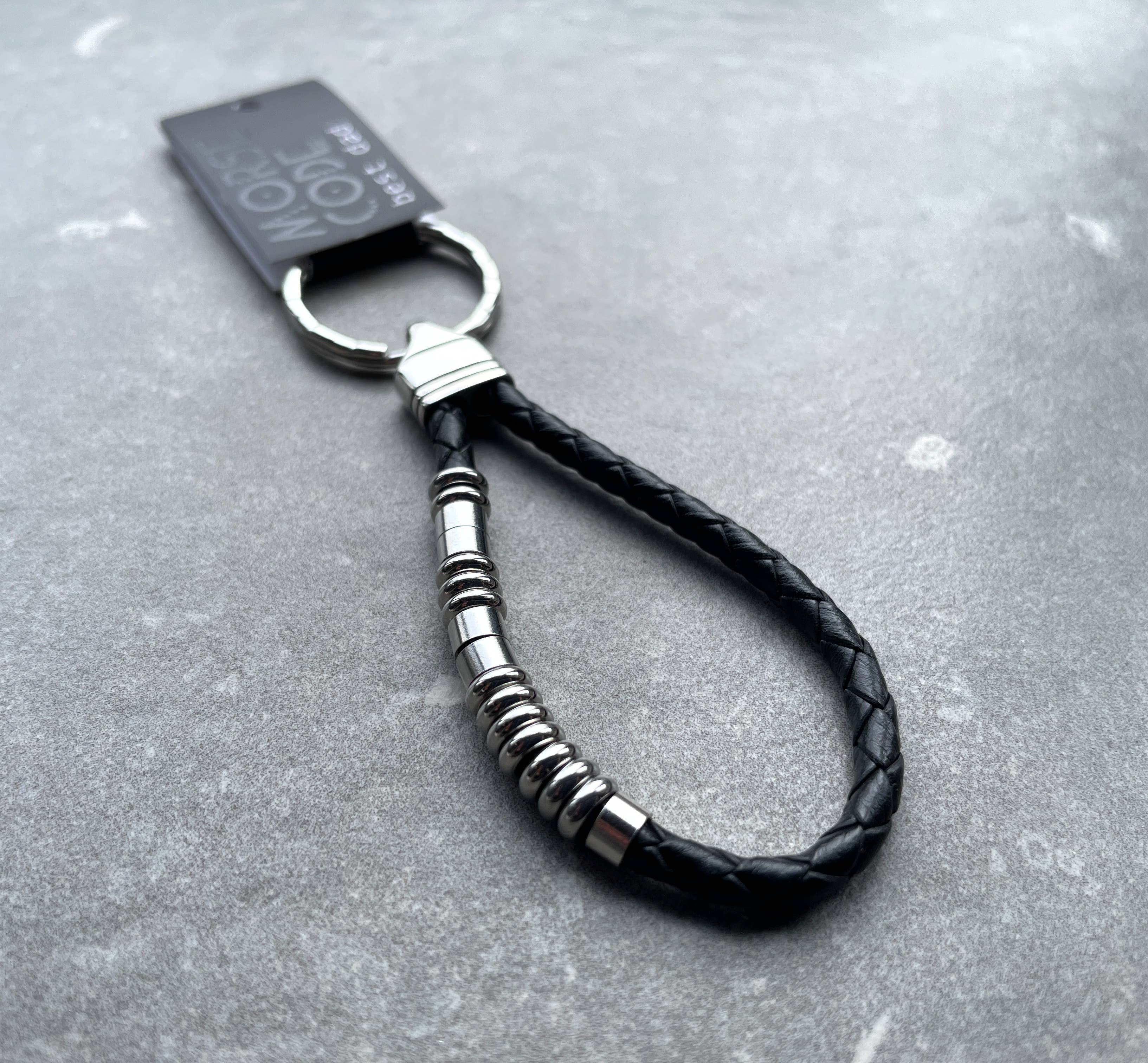 Instinct UK – wholesale Keychain – Unisex – Best Dad | Morse Code Keyring | Leather Keyring2