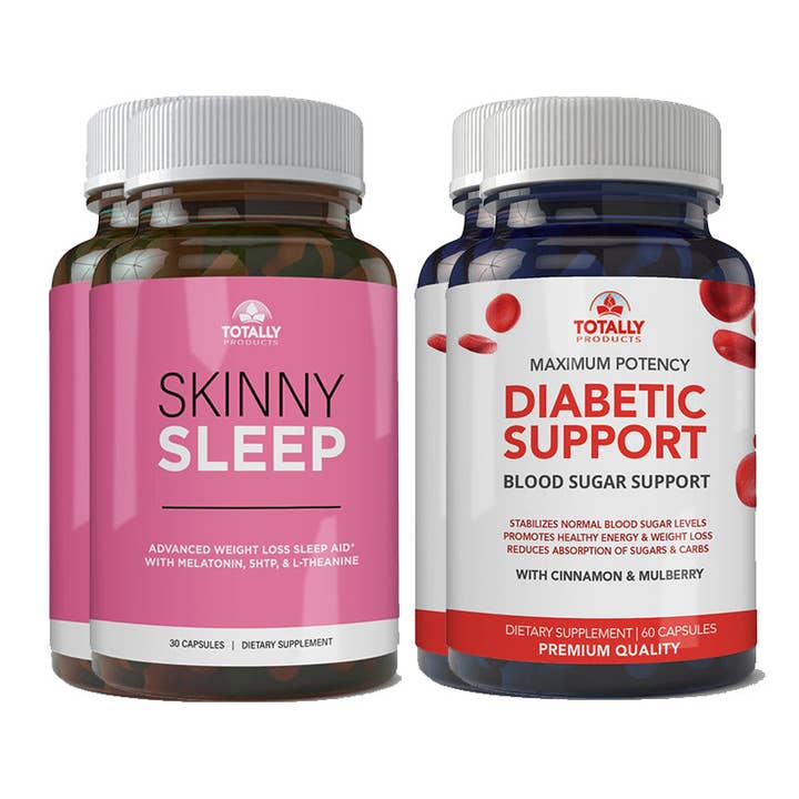 Totally Products - Wholesale Oral supplement/vitamin - Skinny Sleep and Advanced Diabetic Support Combo Pack1