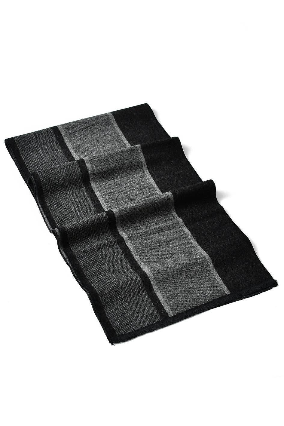 Fashion Scarf World - Wholesale Scarf - Unisex - Wide Stripe Print Men/Unisex Scarf2