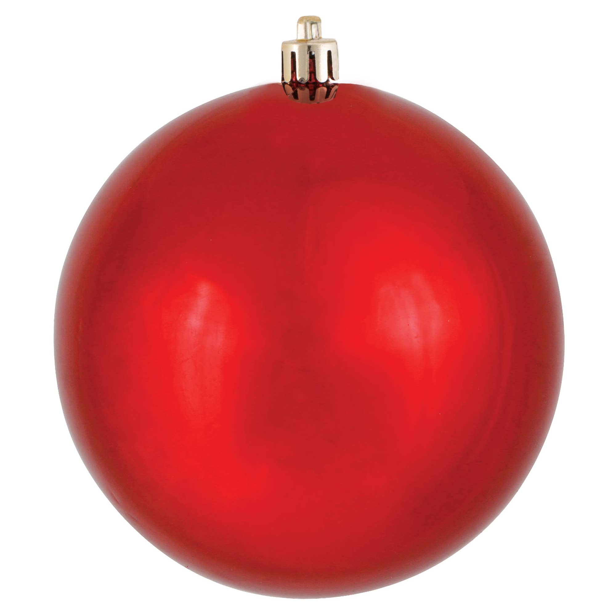 Rouge Boule rouge brillante Vickerman de 6 po, 4 par sac en vente sur Faire0