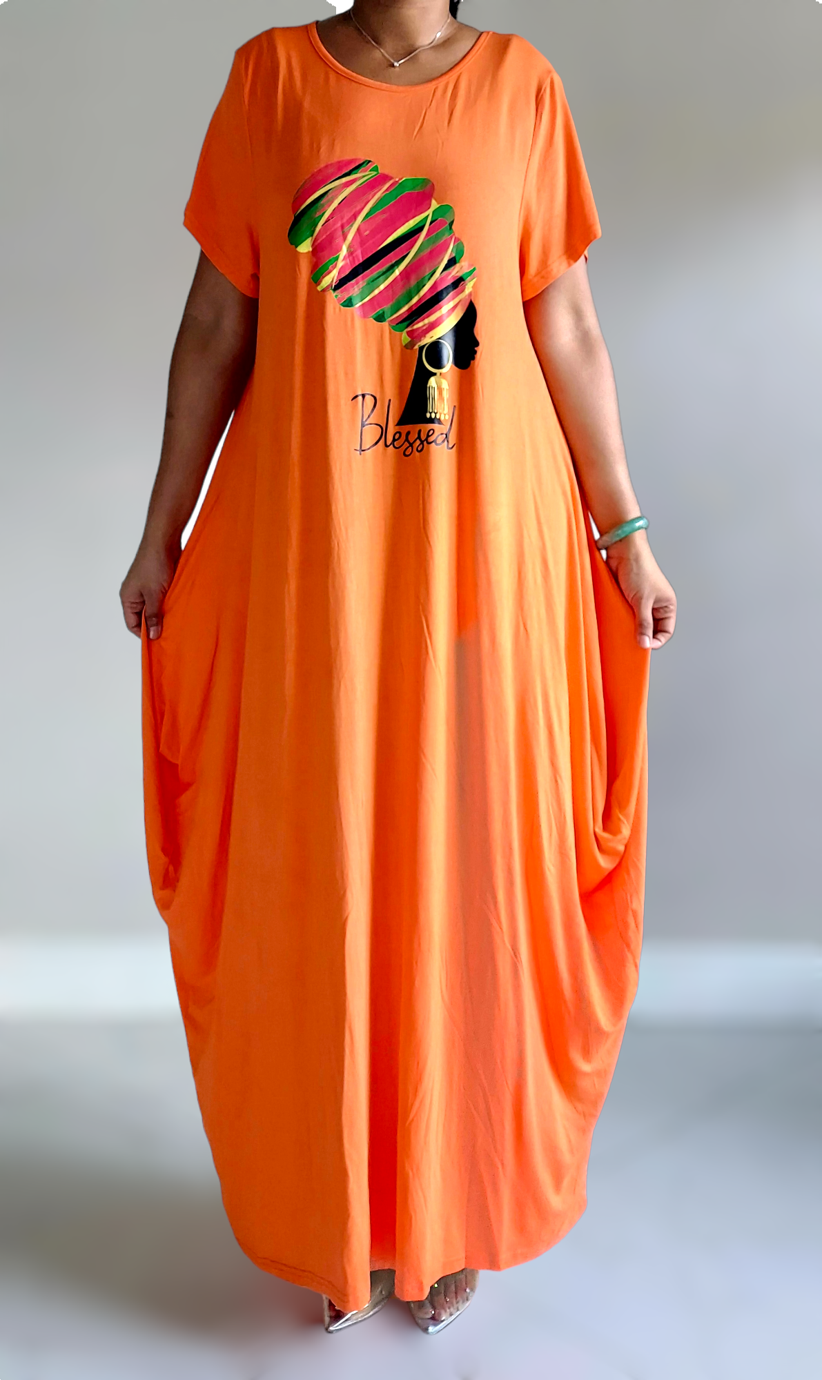 India Batik – Großhandel Kleid – Damen – Blessed Afro Bubble Jerseykleid, kurzärmlig, 2022SS4