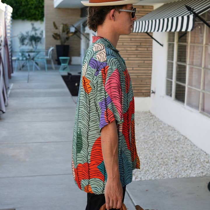 Multi Pattern Woody | Men's Short-Sleeved Shirt | Available in Europe for wholesale on Faire1