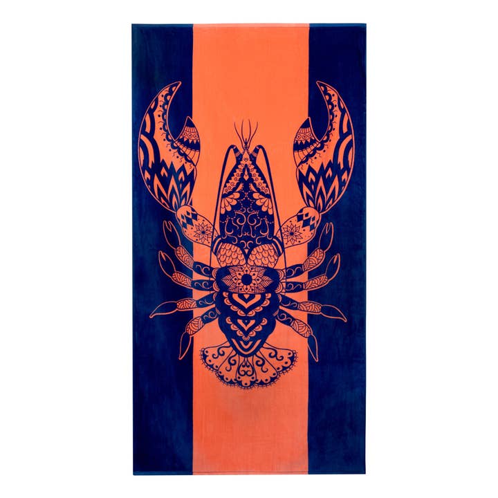 Lobster Beach Towel for wholesale by Nova Blue