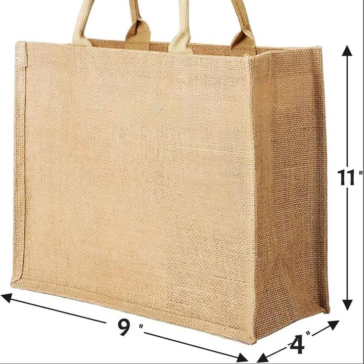 Alo Organic International - Wholesale Tote Bag - Unisex - Customize Quality Burlap Tote Bag with Your Logo Text Design1
