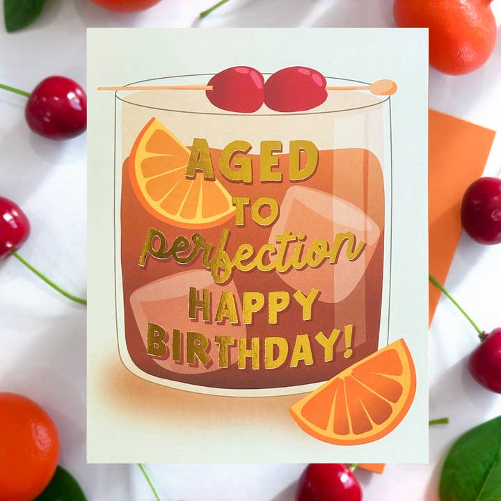 The Social Type – wholesale Födelsedagskort – Aged to Perfection Whisky födelsedagskort2