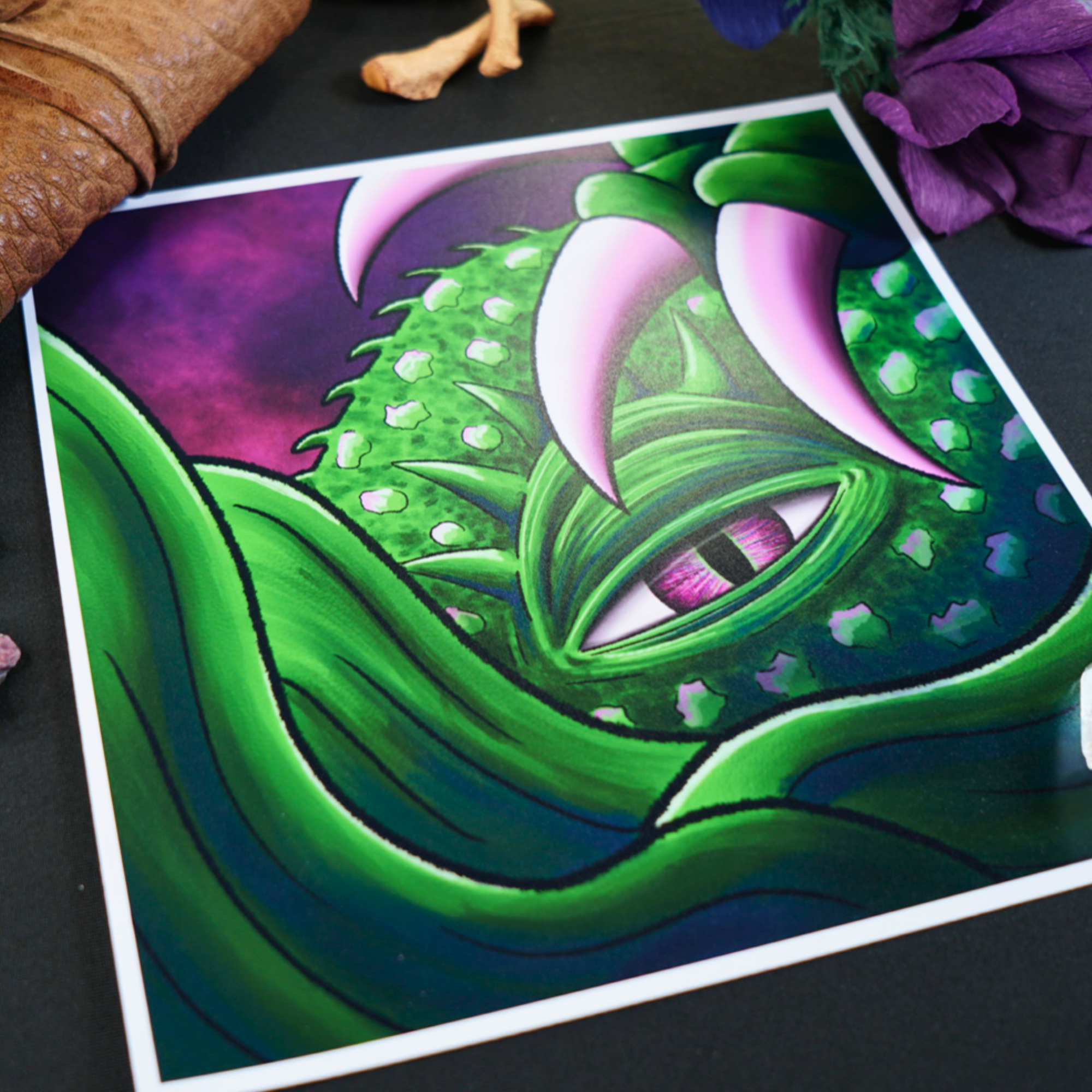 Hannah Kate Makes - Wholesale Art Print - Hibernate Art Print - Creepy Sea Creature8