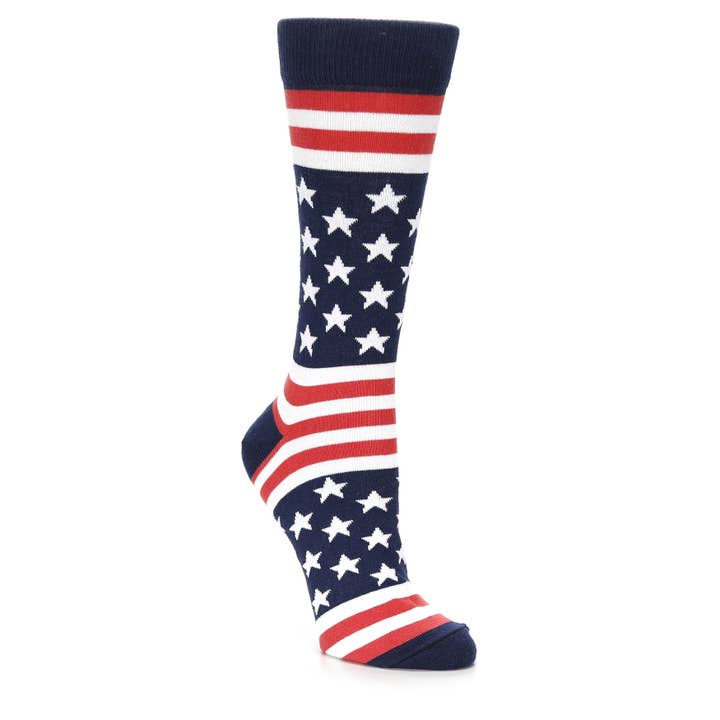 boldSOCKS – wholesale Socks – Women's – American Flag Socks - USA Made - Women's Novelty Socks