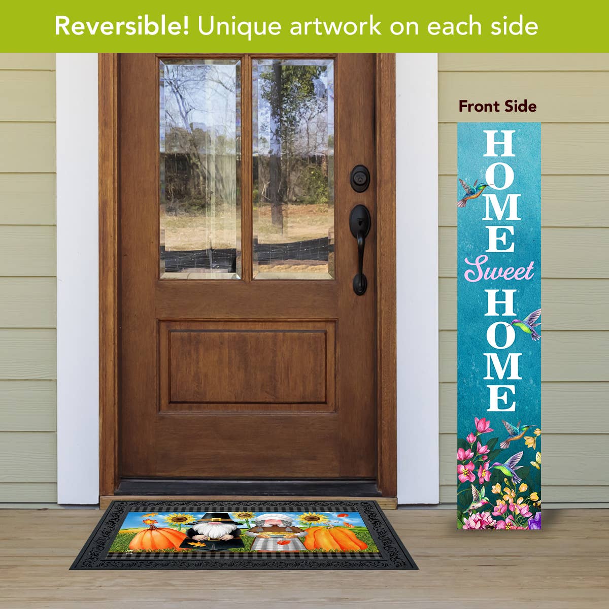 Briarwood Lane - Vente Bibelots/décorations d'extérieur - Bourdonnement de Printemps Pin Réversible Panneau de Porche1