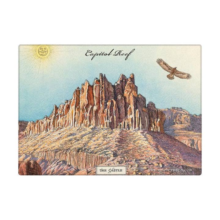 Capitol Reef Nationalpark Magnet - Das Schloss für den Großhandel von XPLORER MAPS
