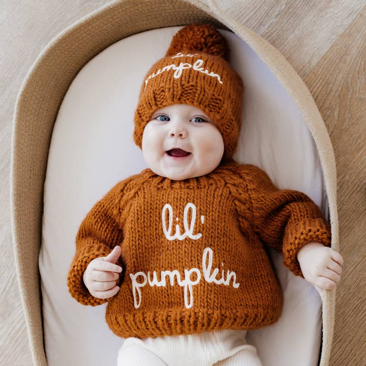 Huggalugs - Wholesale Knit Sweater - Baby - Lil' Pumpkin Sweater for Baby & Toddler1