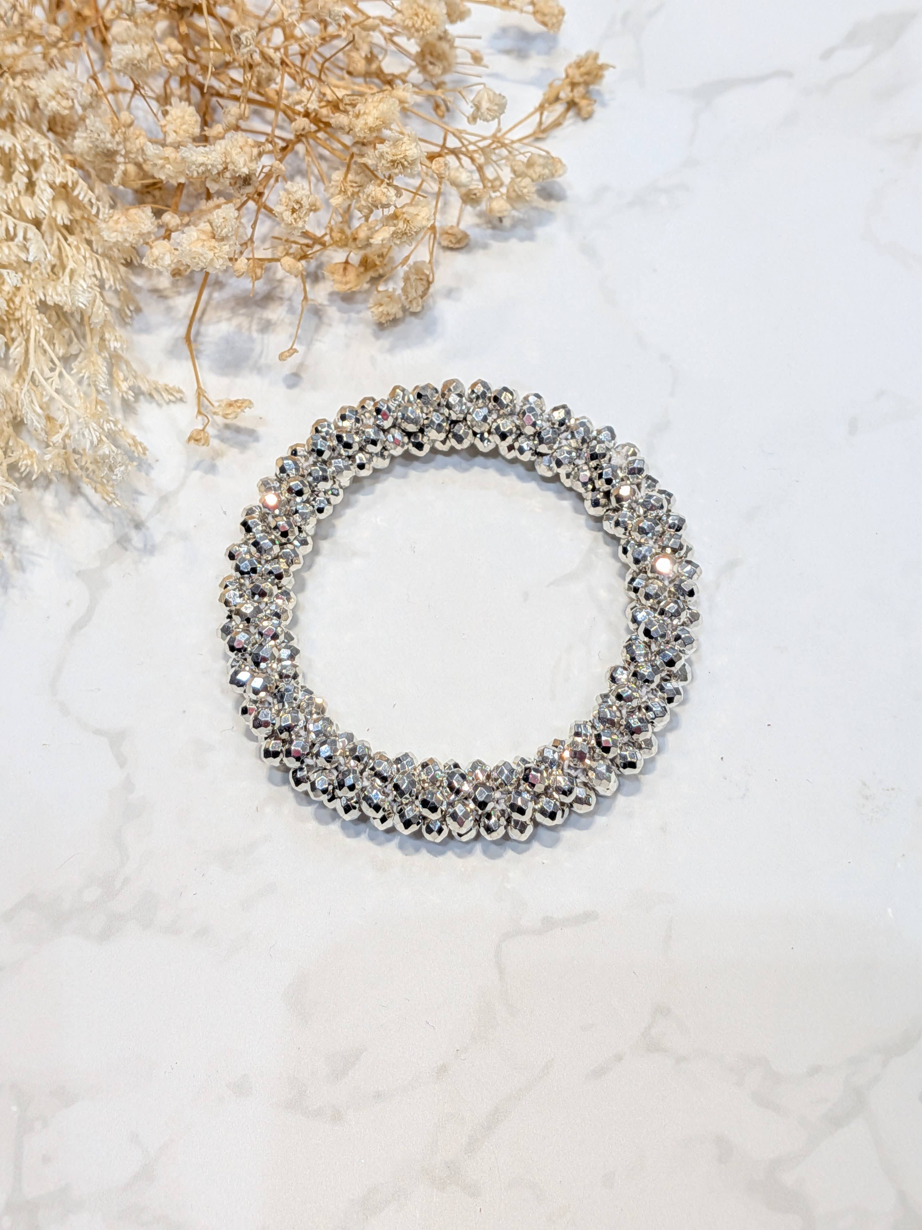 LOLO & YAYA - Wholesale Link & Chain Bracelet - White-tone crystal effect bracelet16