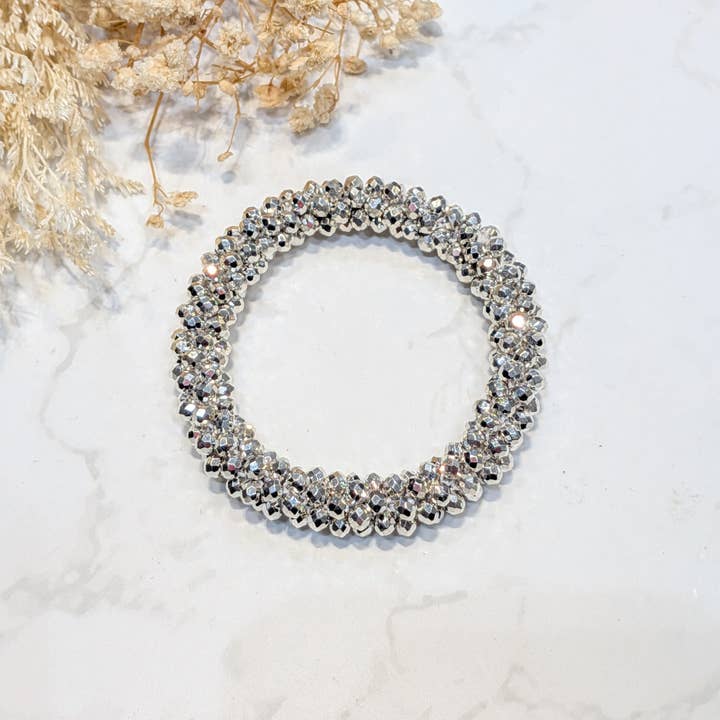 LOLO & YAYA - Wholesale Link & Chain Bracelet - White-tone crystal effect bracelet16